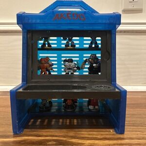 Large Lot Akedo Arcade Warriors Collectors Case With 15 Figures